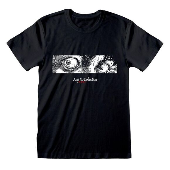 Junji-Ito Unisex Adult Eyes T-Shirt / Black/White - Picture 1 of 1